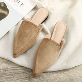 Point Toe Flat Mules