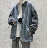 Chaqueta vaquera informal de manga larga para hombre