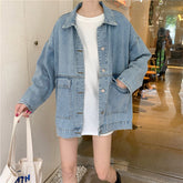 Long Sleeve Double Pocket Denim Jeans Jacket