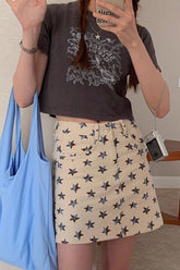 Casual Stars Pattern A-Line Skirts