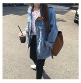 Chaqueta vaquera informal azul