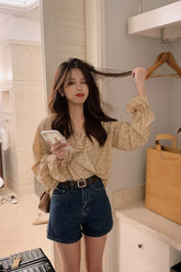 High Waist Basic Denim Shorts Jeans