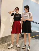 Pantalones rectos de cintura alta y pierna ancha