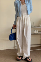 High Elastic Waist Wide Leg Loose Pants