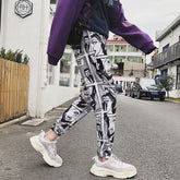 Cartoon Comics Printed Casual Joggers Pants