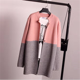 Abrigo tipo cárdigan colorido