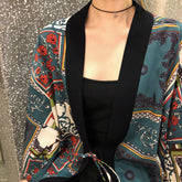 Süße Bluse im japanischen Stil mit Blumenmuster