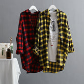 Loose Plaid Women Shirt