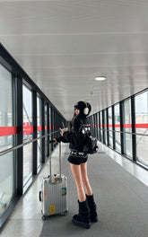 Polar Knit Hoodie & Shorts Set