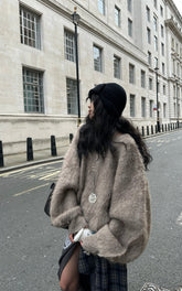 Textured Oversized Knit Sweater