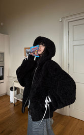 Textured Fleece Hoodie