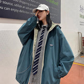 Loose Double Side Hooded Jackets