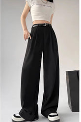 High Waist Loose Straight Office Long Pants