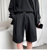 Einfarbige Basic Elegante Herren Shorts Hose