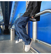 Wide Leg Hip Hop Cargo Jeans Long Pants