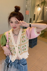 Süßes, schlichtes, schmales Hemd in Kontrastfarben