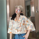 Classic Dinosaurs Printed Loose Shirt