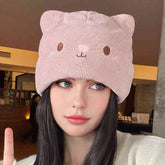 Gorro de punto de gato kawaii