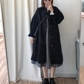 Loose Long Trench Windbreaker Coat Jacket