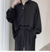 Long Sleeve Loose Casual Men Shirt
