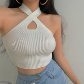 Cross Strappy Off Shoulder Sexy Crop Tops