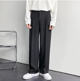 High Waist Loose Casual Straight Long Pants