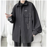 Langärmlige Freizeithemden für Herren mit Kette