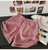 High Waist Classic Pink Denim Shorts