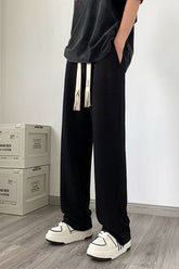 Loose Hip Hop Long Pleated Men Pants