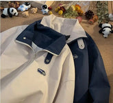 Loose Vintage Collar Basic Jackets