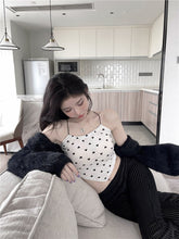 Sexy Heart Printed Bandage Crop Tops