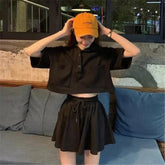 Lässiges Set aus Kurzarmhemd und Shorts