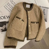 Vintage Lamb Faux Wool Elegant Jacket
