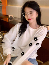 Langärmliges süßes Gänseblümchen-Shirt