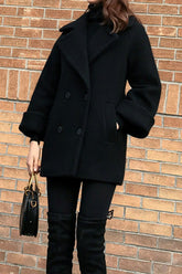 Retro Wool Blends Thickening Coat