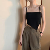 Sexy Irregular Strap Spaghetti Tank Top