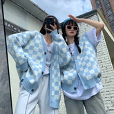 Vintage Karierter Pullover