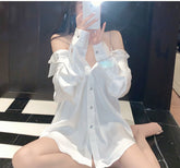 Sexy Long Sleeve Style Blouse Shirts