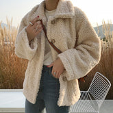 Loose Faux Fur Fluffy Coat Jacket