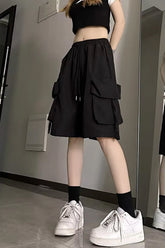 Casual Big Cargo Pockets Basic Shorts Pants