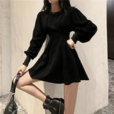 Long Sleeve Abdomen Casual Dress