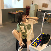 Half Sleeve Colors Short Sleeve Blouse Shirt