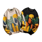 Suéter vintage de gatos del desierto