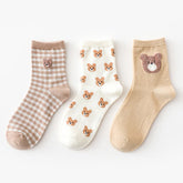 Gingham Bear Sock Set