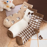 Gingham Cat Sock Set
