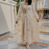 Butterfly Garden Tulle Maxi Dress
