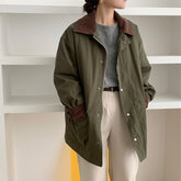 Contrast Cargo Jacket