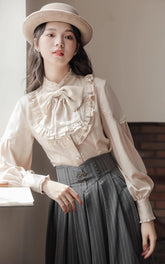 Victoria Ruffle Bow Blouse
