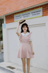 Frilly Mini Apron Pinafore Dress
