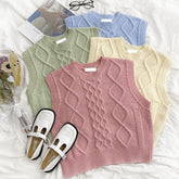 Candy Cable Knit Vest